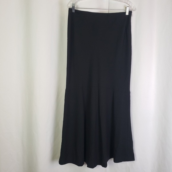 Lauren Ralph Lauren Dresses & Skirts - Lauren Ralph Lauren Black 100% Wool Trumpet Maxi Skirt Size 10 Mermaid Hem